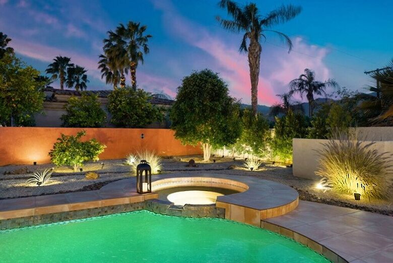 Home Exchange in La Quinta, CA huge yard with pool and hot tub