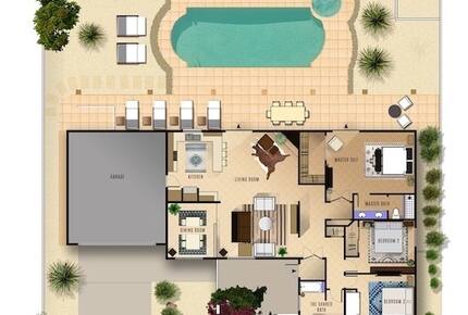 Home Exchange in La Quinta, CA floor plans