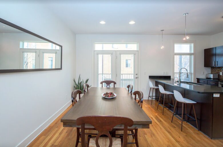Dining and kitchen