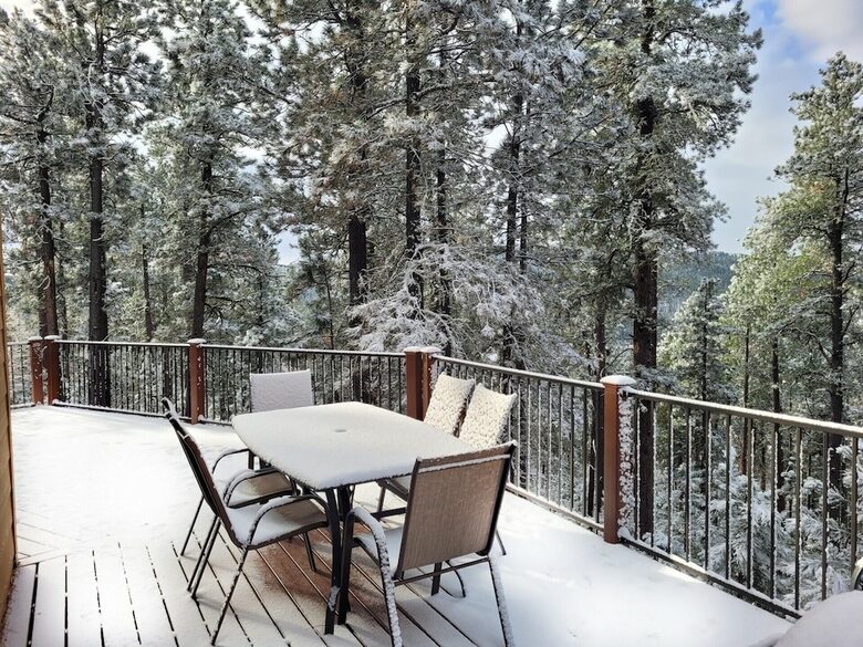 Home Exchange in Lead, SD snowy patio