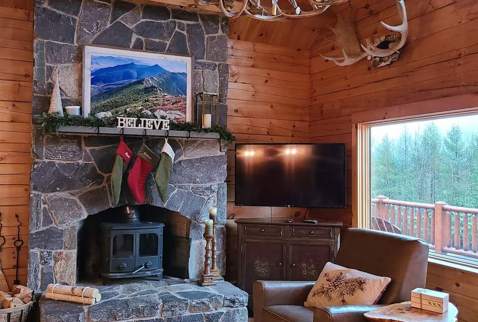 Home Exchange in Franconia, New Hampshire cozy fireplace