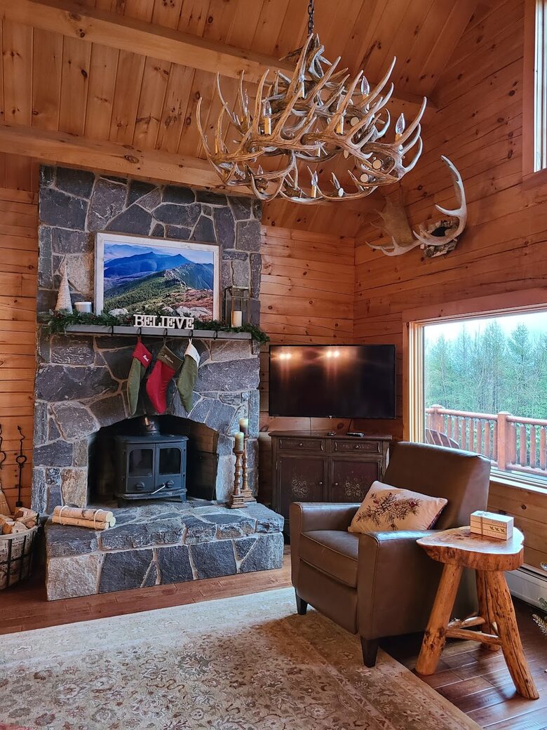 Home Exchange in Franconia, New Hampshire cozy fireplace