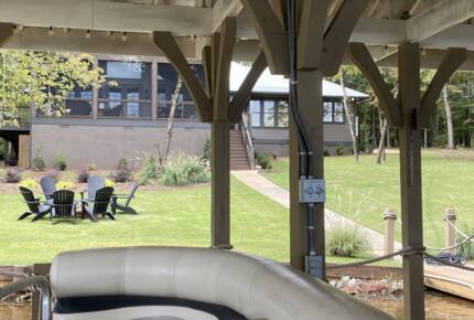 View of the house from the boat dock