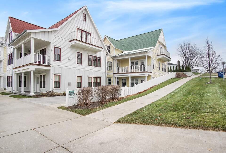 Home Exchange in Grand Haven, MI two parking spots in front of house
