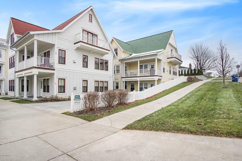 Home Exchange in Grand Haven, MI two parking spots in front of house