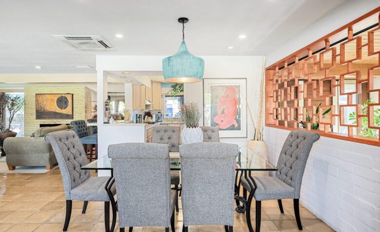 Dining area with indoor/outdoor access