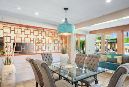 Dining area with indoor/outdoor access