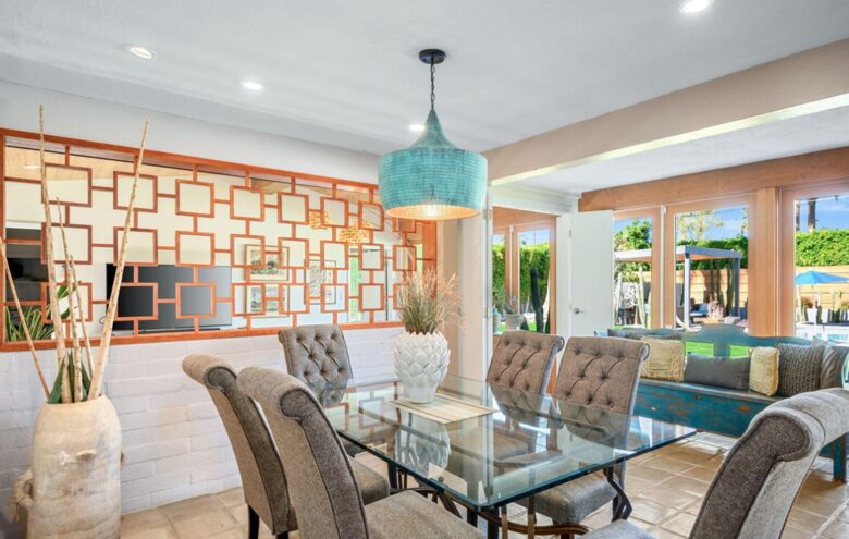 Dining area with indoor/outdoor access