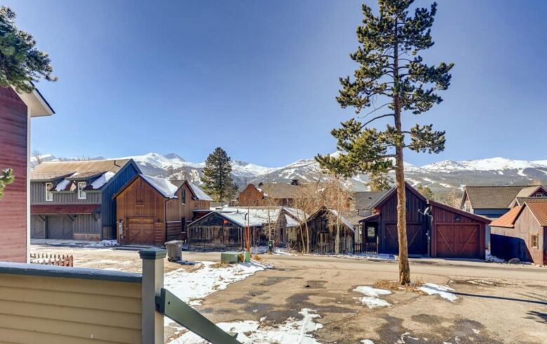 Beautiful mountain views from back patio