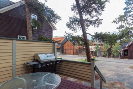 Back patio and grill