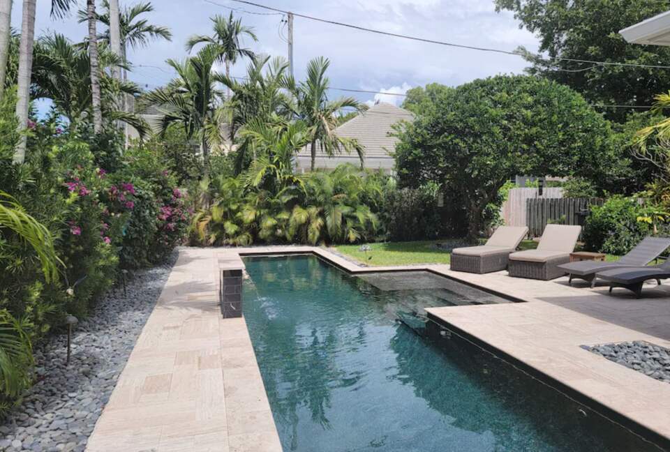 Private, heated pool