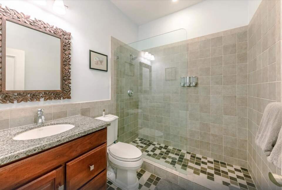 Bathroom with second bedroom