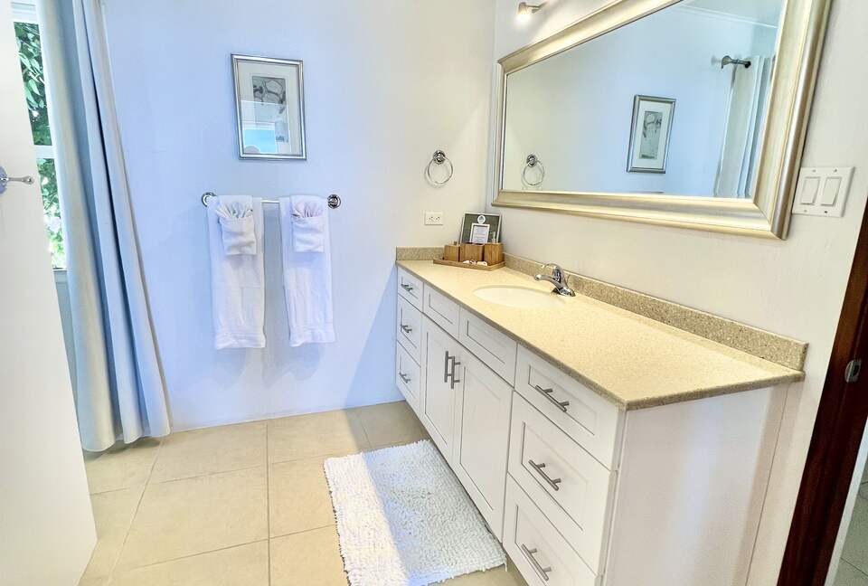 Modern, spacious bathrooms