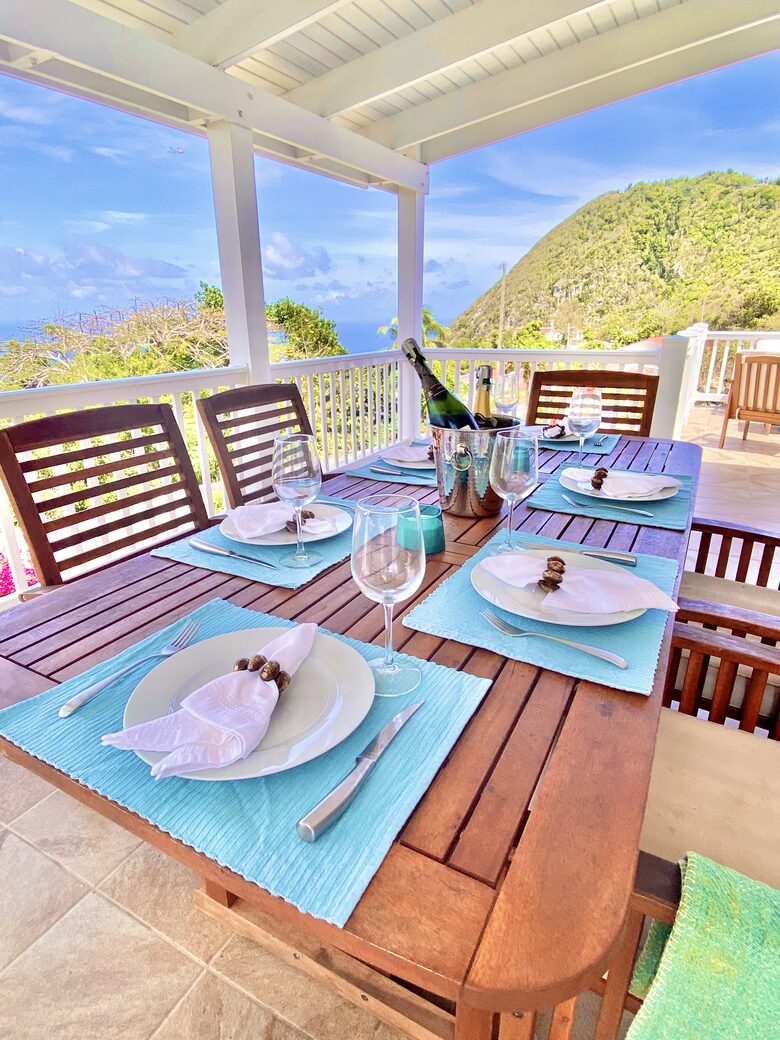 The home is set for fine dining in-home or w/shops minutes away