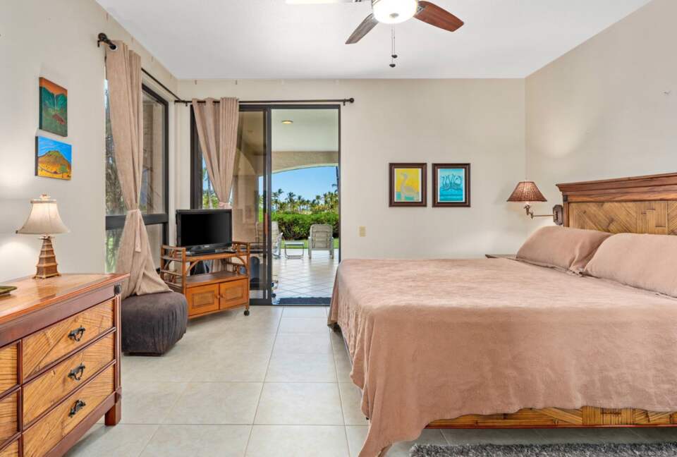 Master bedroom with king bed