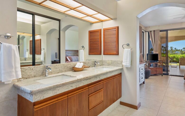 Master bathroom with walk-in shower