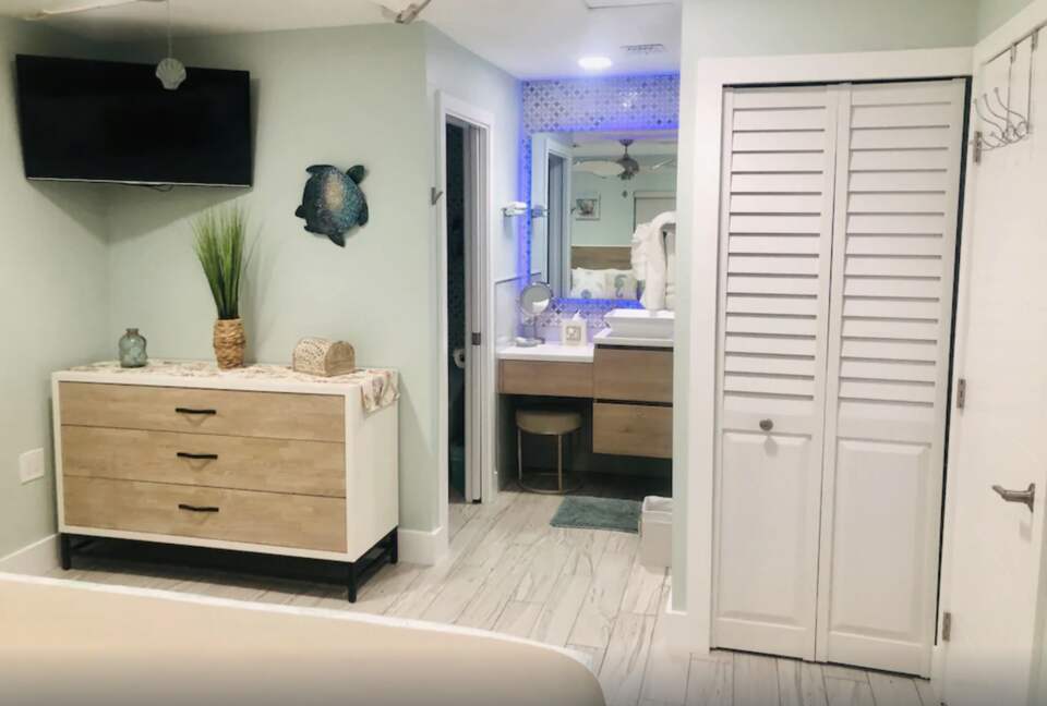 Master bedroom and bath