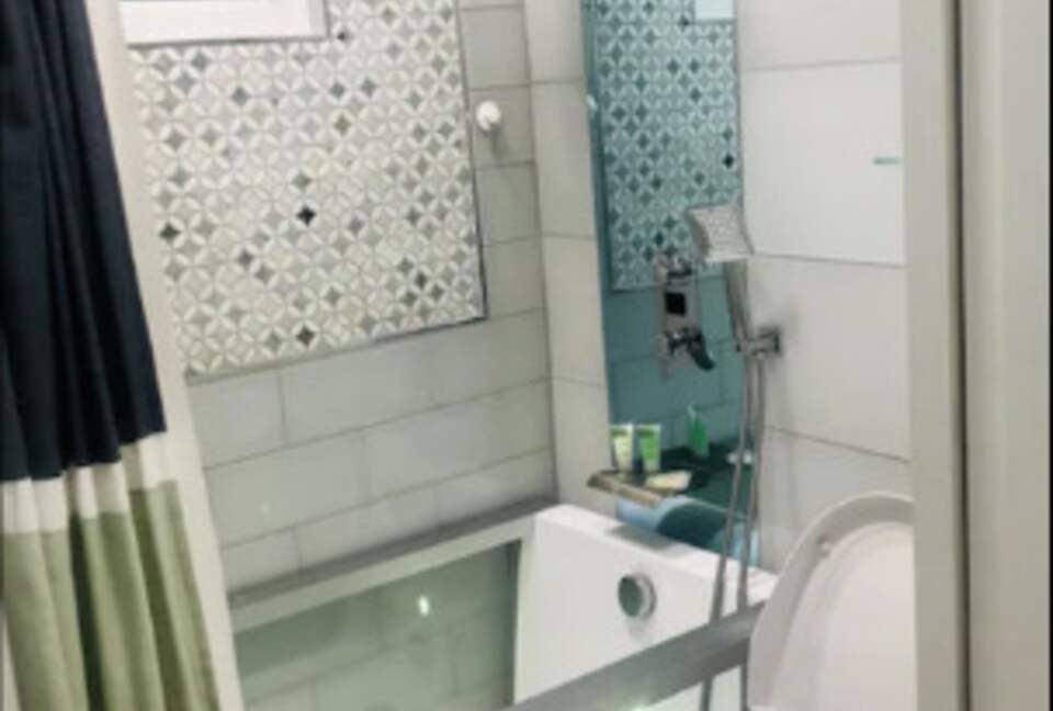 Master bath whirlpool tub