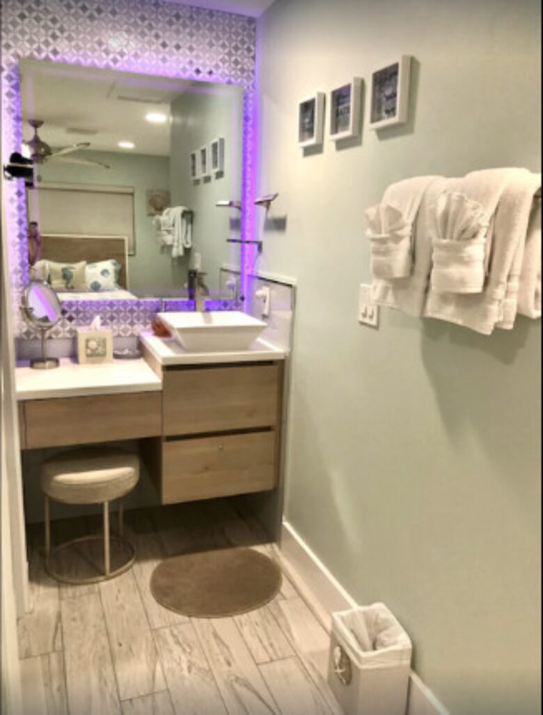 Master bathroom vanity