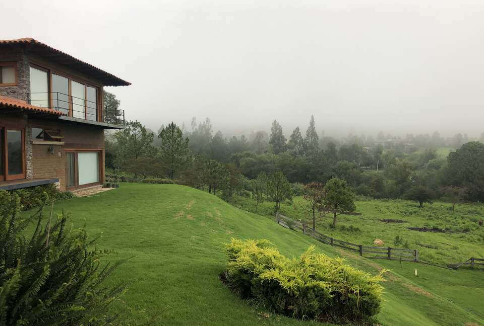 Great view form the terrace while raining