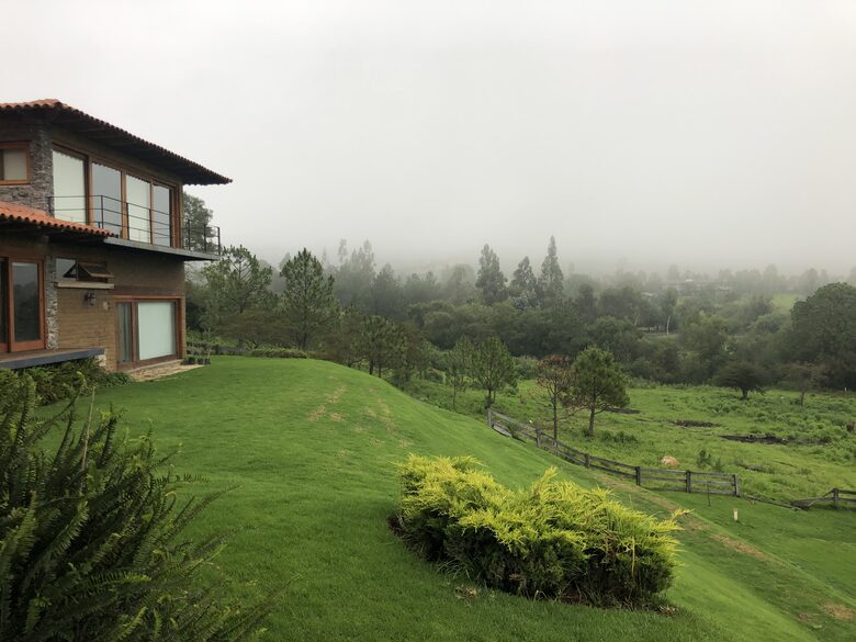 Great view form the terrace while raining
