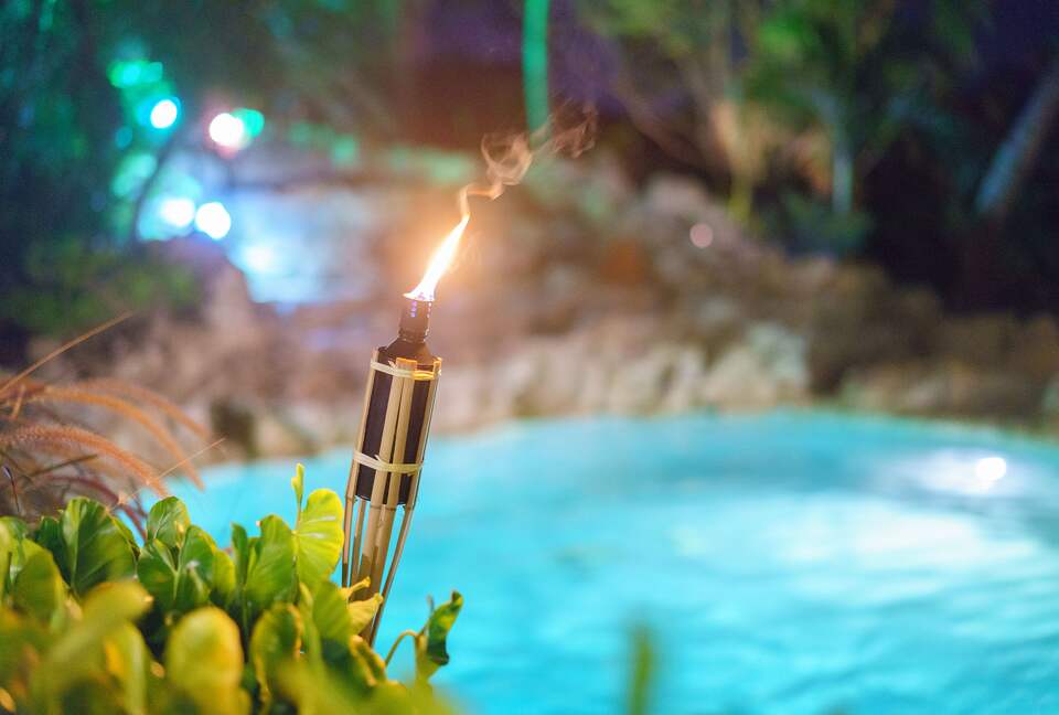 Day or evening is always amazing by our natural rock pool