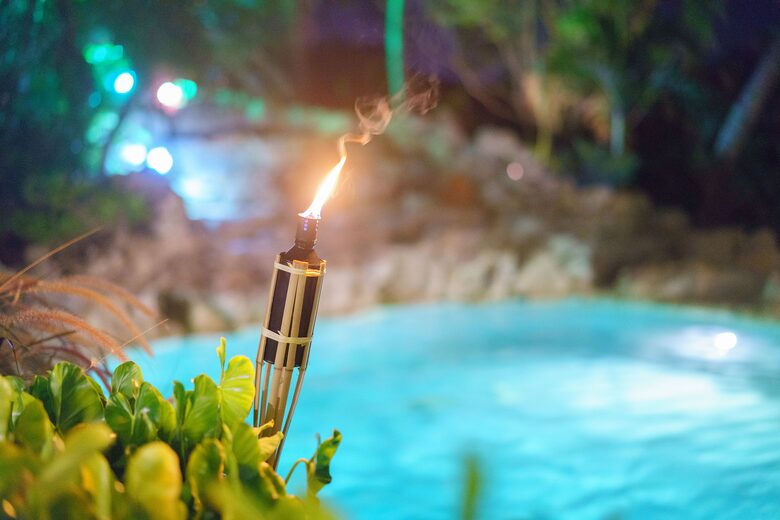 Day or evening is always amazing by our natural rock pool