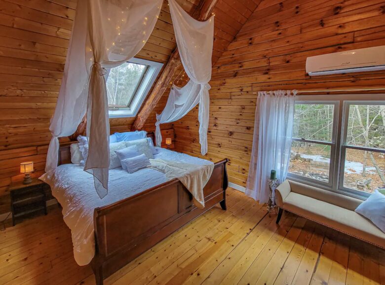 Master bedroom with skylight
