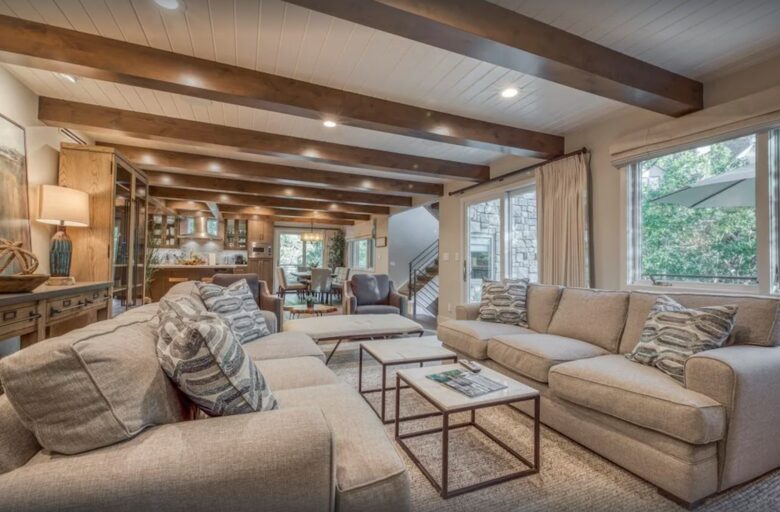 Open living room with views