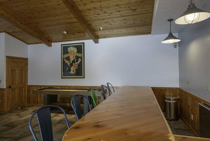 Home Exchange in Eagle River, WI media room bar