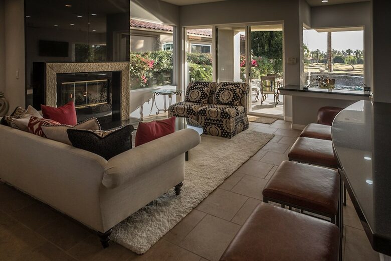 Home Exchange in La Quinta, CA open concept living space