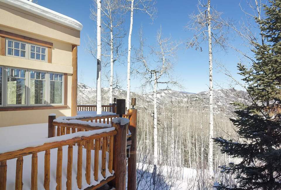Home Exchange in Snowmass Village patio view