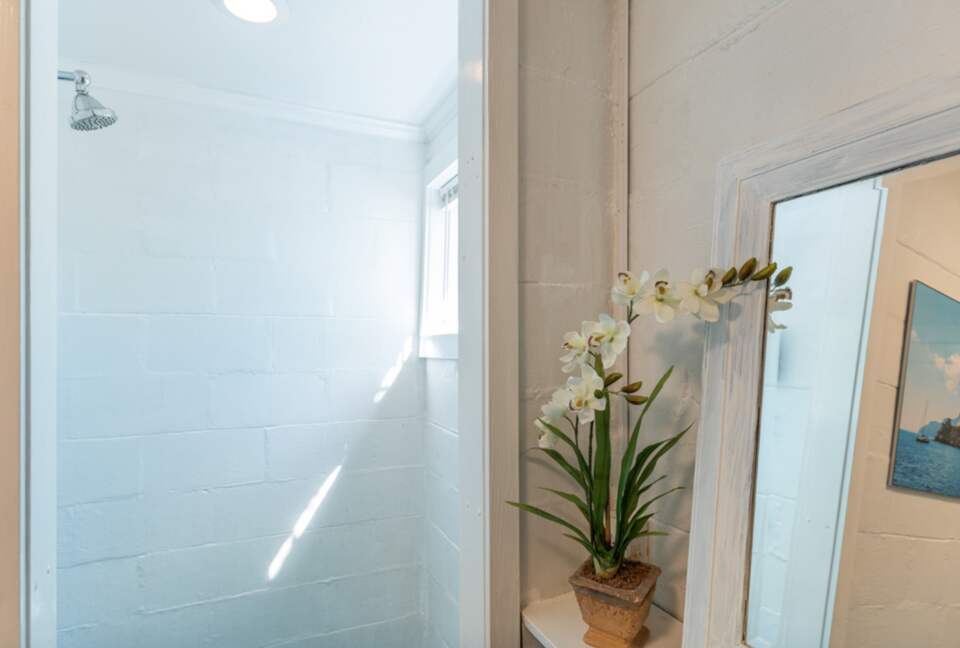 Extra shower in garage