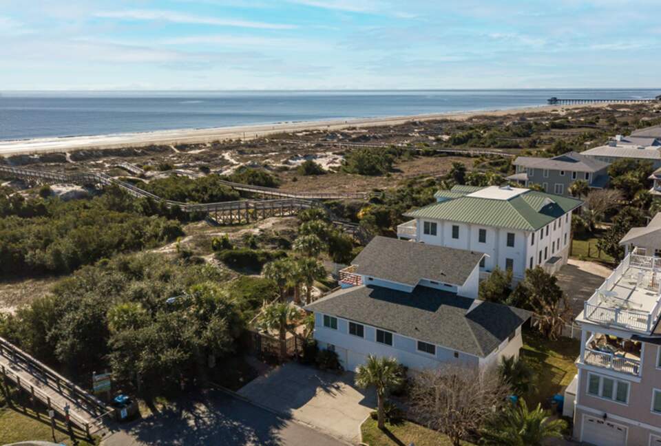 View of property and beach