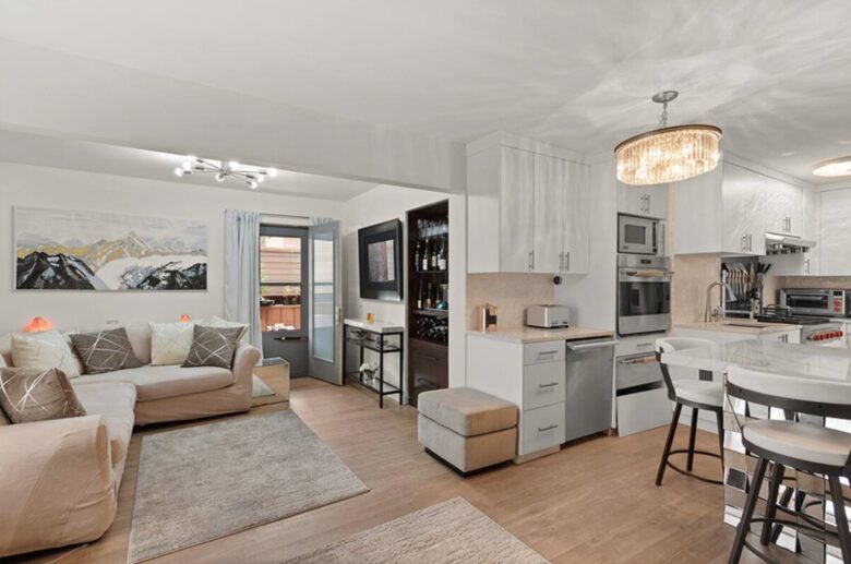 Remodeled open living room