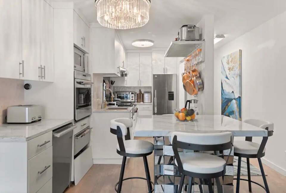 Chef's kitchen and dining