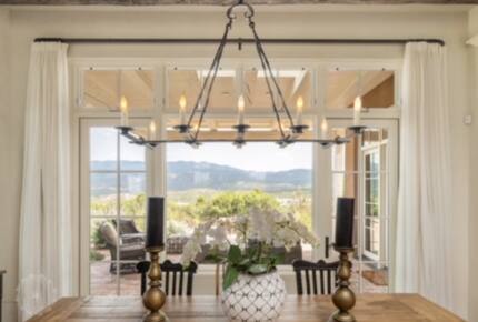 Gorgeous views from dining room