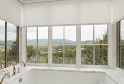 Soaking tub with views