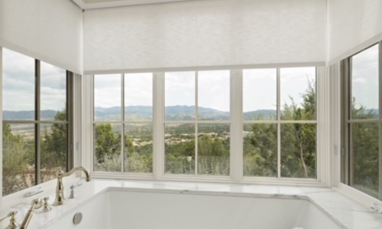Soaking tub with views