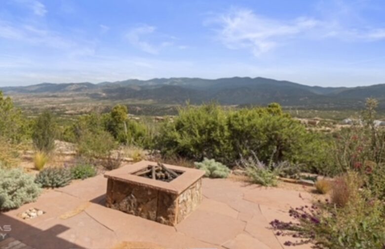 Fire pit with gorgeous views