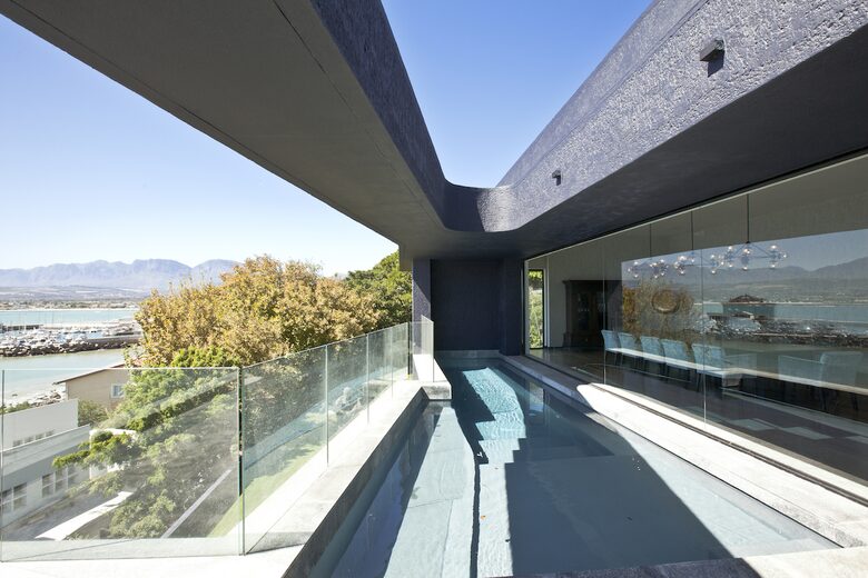 Views from floating cocktail pool