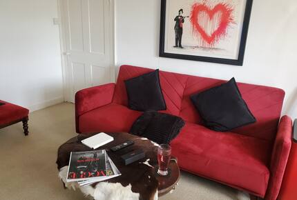 Living Room displaying a wide range of contemporary art