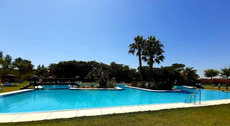 Shared pool with families living in same compound