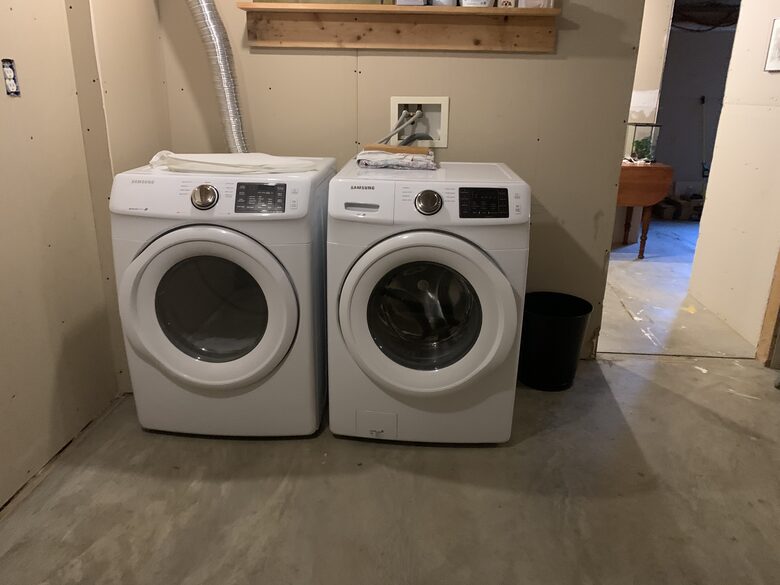 Basement washer/dryer