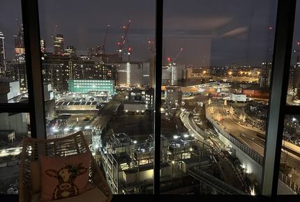 master bedroom night time view