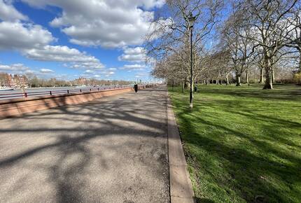 winter time in Battersea Park, alongside the Thames