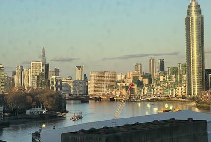 overlooking The Shard, the US Embassy and M15