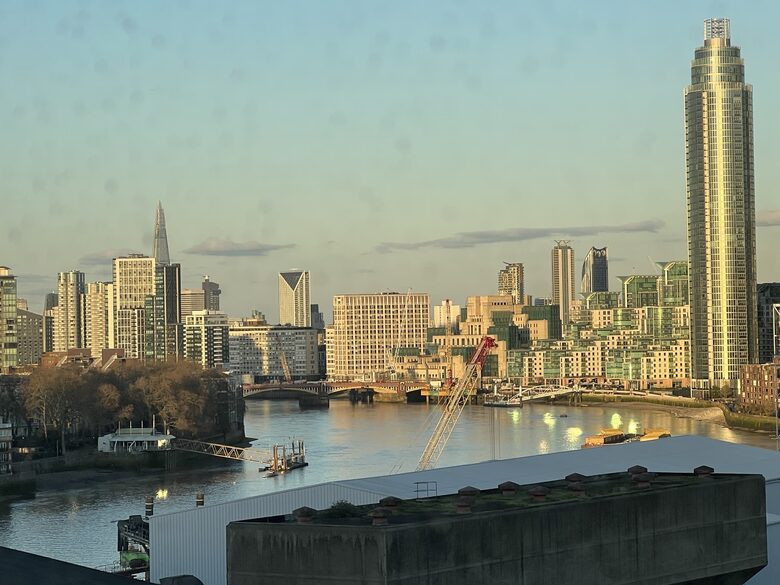 overlooking The Shard, the US Embassy and M15