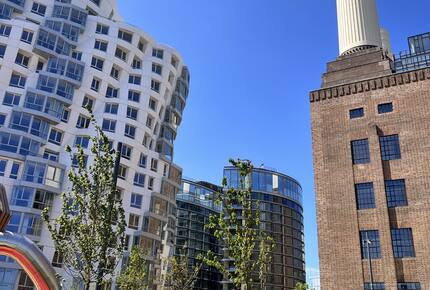 Rank Gehry and Norman Foster buildings alongside The Power Station