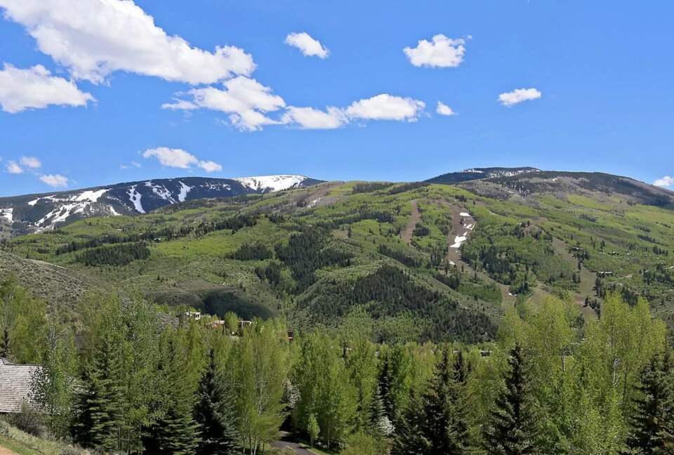 House view to Beaver Creek ski area and Arrowhead Ski area
